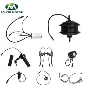 Suitable Waterproof Electric Bicycle Accessories with 250W BLDC Geared Rear Drive Spoke Motor